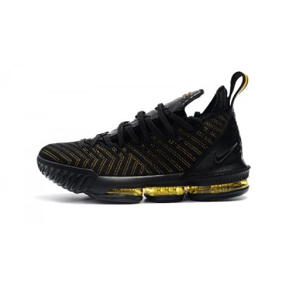 Nike Erkek Lebron 16 Siyah / Metal Altın Basketbol Ayakkabısı Türkiye - VVQ701E0